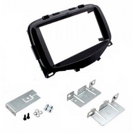 Kit integration 2 DIN PEUGEOT 108 2014- NOIR LAQUE