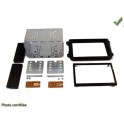 Kit integration 2 DIN SKODA SUPERB 2008- avec cage aluminium