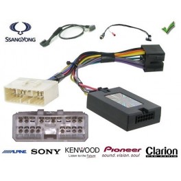 COMMANDE VOLANT Ssang Yong Rodius 2013- - Pour SONY complet avec interface specifique