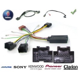 COMMANDE VOLANT Saab 9-3 2002 - Pour Pioneer complet avec interface specifique