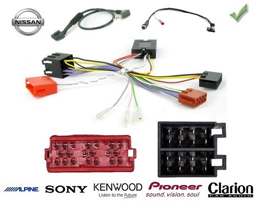 Compatible avec Les véhicules Nissan Interface Commandes au Volant Nissan Note de 2005 à 2009 et Micra K12 de 2002 à 2007 