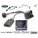 COMMANDE VOLANT Ford Transit Connect 2009- - Pour SONY complet avec interface specifique