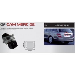 CAMERA DE RECUL INTEGREE DANS ECLAIRAGE PLAQUE MERCEDES CLASSE E (W212)