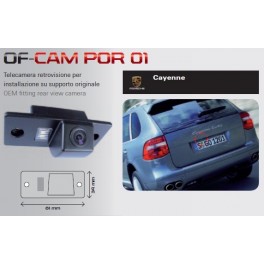 CAMERA DE RECUL INTEGREE DANS ECLAIRAGE PLAQUE PORSCHE CAYENNE