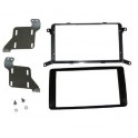 Kit integration 2 DIN PEUGEOT 4008 2012- NOIR LAQUE