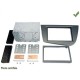 Kit integration 2 DIN SEAT LEON 2005- GRIS METAL