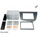 Kit integration 2 DIN SEAT LEON 2005- GRIS METAL